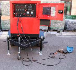 soldador diesel Generator Enclosed Type de la máquina de la soldadura al arco de 350A 400A 500Amp DC cuatro ruedas