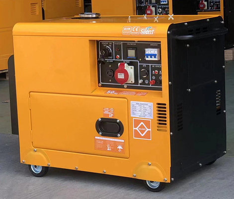 Silencioso estupendo monofásico refrescada pequeño aire de Genset Diesel Generator 3kw 5kw 7kw 8kva DC 12V