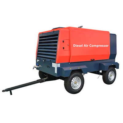 Compresor de aire con tornillo para motores diesel de 8 bar 120 cfm 185 cfm 400 cfm para minería industrial