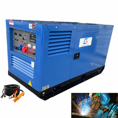 Máquina de soldadura de motor diesel con remolque móvil 800A 400A 430A 500Amp 2 x 2 personas generador de soldadoras